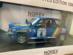 R5 Renault 5 GT Turbo - Rallye de Cote Ivoire 1990 - Norev 185199 1/18 - Imagen 1 de 1