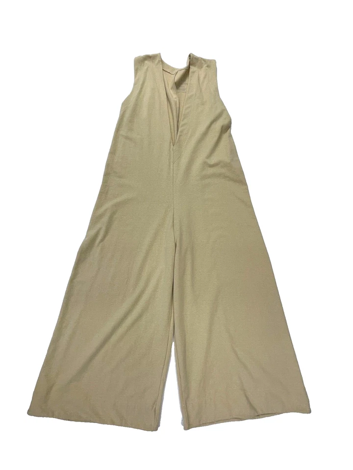 Tuta Osklen beige gamba scollo a V taglia M tuta da donna - Immagine 1 di 4