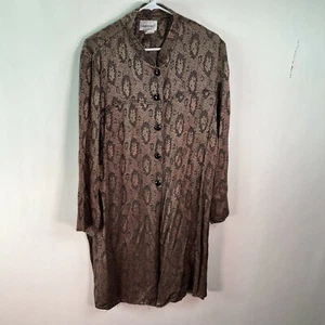 Fashion Bug Womens Snake Print Long Sleeves Multicolor Ethnic Jacket Size 22W - Picture 1 of 8