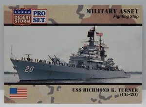 Military USS Richmond K. Turner (CG-20) Military Asset Trading Card #186
