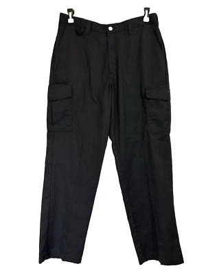 Pantalones de trabajo Dickies Flex Cargo utilitarios para hombre 32x31 negros calce relajado pierna recta Foto 1 de 4