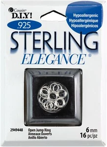 CousinDIY Sterling Elegance 925 Silver Beads&Findings-Open Jump Rings-Pack of 3 - Picture 1 of 1
