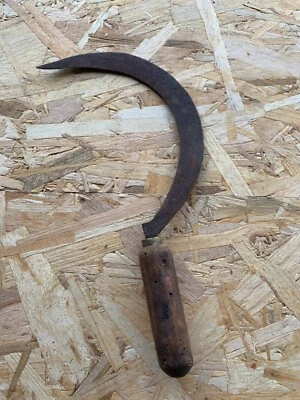 Faucille Outil ancien serpe serpette agricole ferme scie  herboriste jardin (5 - Photo 1/4
