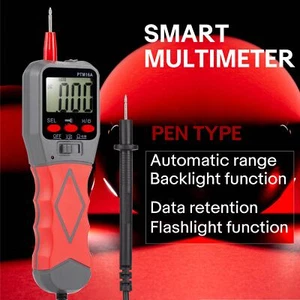 Smart Multimeter Pen Type Automatic Range Backlight Flashlight Retain Data - Picture 1 of 8