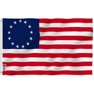 Anley 3x5 Ft Betsy Ross Flag Us Flags American Revolution Patriotic 13 Star