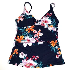 Nuevo con etiquetas Traje de baño para mujer Kona Sol azul floral tankini talla selecta - Imagen 1 de 2