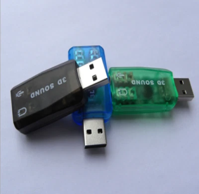 5.1 USB to 3.5mm mic headphone Jack Stereo Headset 3D Sound Card Audio Adapter - Image 1 of 2