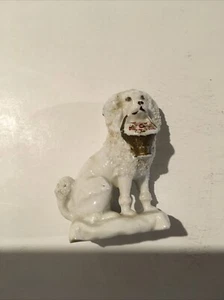 Antique 19th c. English Porcelain Dog Figurine - Picture 1 of 6