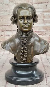 Austriaco Musicista Mozart Bellissimo Uomo Busto Bronzo Statua Decoro Statuina - Foto 1 di 10