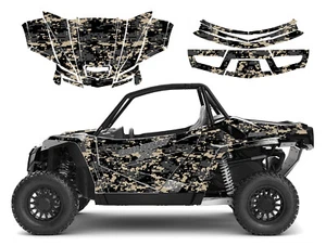 2018 - 22 Arctic Cat Wildcat XX kit de envoltura de gráficos camuflaje digital gris bronceado negro - Imagen 1 de 4