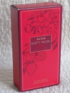 AVON ~ SOFT MUSK DELICE VELVET BERRIES EAU DE TOILETTE 50ml ~ *BRAND NEW IN BOX* - Picture 1 of 7