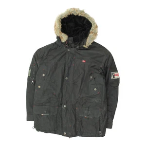 Chaqueta Parka Negra Grande Geographic Norway Para Hombre | Trekking Diseñador Aire Libre - Imagen 1 de 4