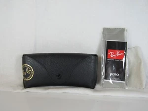 Ray-Ban Leather Black Case with Booklet and Cleaning Cloth Case Only - Picture 1 of 6