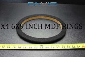 4 MDF LAUTSPRECHERRINGE DISTANZSTÜCK 6 IN TEPPICH HOLZ 3/4 DICK GLASFASER RING-06CBK - Bild 1 von 4