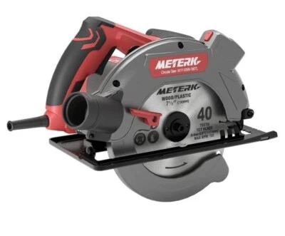 Meterk M1Y-GW9-190TL Circular Saw, 12-Amp Circular Saw with Laser GuideScale - Image 1 of 4