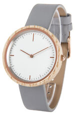 Armbanduhr für Damen Slim Line, Holzgehäuse