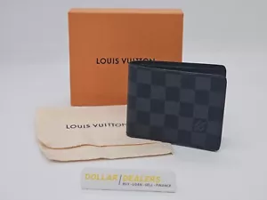 Louis Vuitton Damier Graphite Slender Wallet w/ Entrupy CoA - RRP $750 - Picture 1 of 14