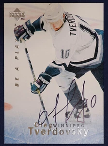 1995-96 Be A Player Autographs #S61 Oleg Tverdovsky - Picture 1 of 2