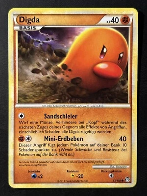 Pokemon Digda 61/102 HG&SS Triumph Common DE NM-Mint - Bild 1 von 2