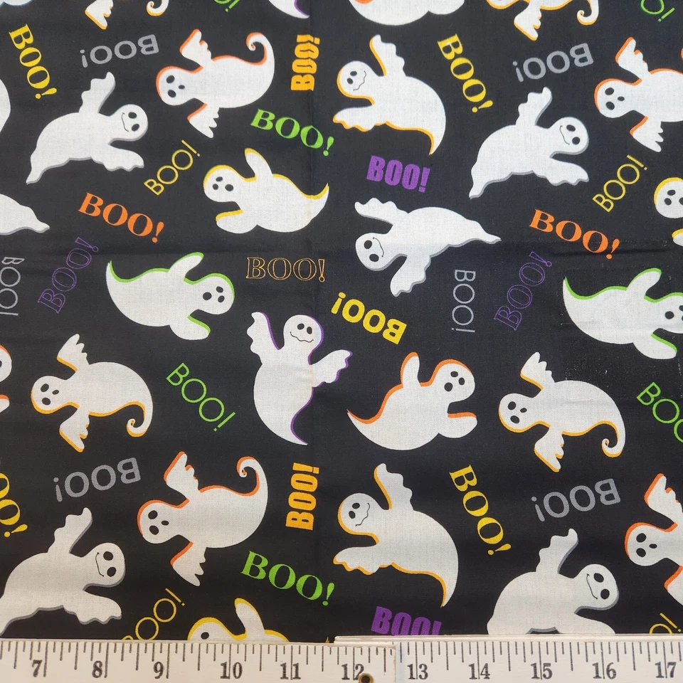 David Textiles Halloween Design Fat Quarters 18" x 21" 100% Cotton Fabric - Image 1 of 1