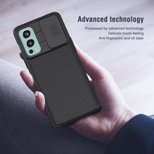 For OnePlus Nord 2 5G, Nillkin Slide Camera Lens Protection Armor Case Cover