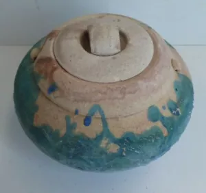 VINTAGE JANET DE BOOS AUSTRALIAN POTTERY URN VASE CERAMIC STUDIO ARTIST - Picture 1 of 9