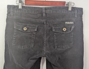 Polo Jeans Co. Ralph Lauren Corduroy Black Pants Women's 8x32 Flap Back Pockets - Picture 1 of 12