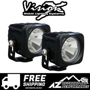 Vision X 3.0" SQUARE OPTIMUS UNIVERSAL LED DRIVING LIGHT SET 60 Degree  Beam - Picture 1 of 3