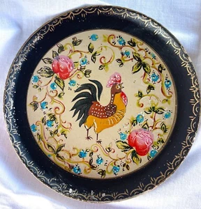Isco handbemaltes Papier Mache Blumenhahn Teller japanisch 4er Set - Bild 1 von 19