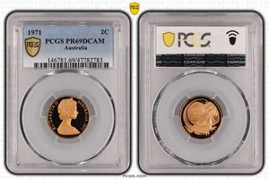 Australia 1971 Two Cents 2c Proof Coin PCGS PR69DCAM #2783 - Picture 1 of 1