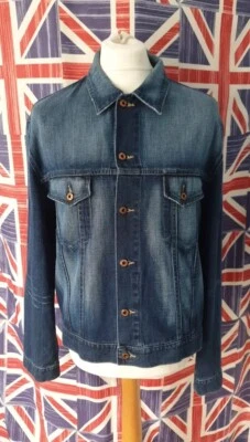 Hugo Boss Mens Blue Denim Jacket Size 50 Orange Label HB7 11114 1827 1281 Large - Image 1 of 4