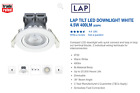 Screwfix Adjustable 4.5W LED dimmable Downlight white bezel warm 835PP TILT LOW
