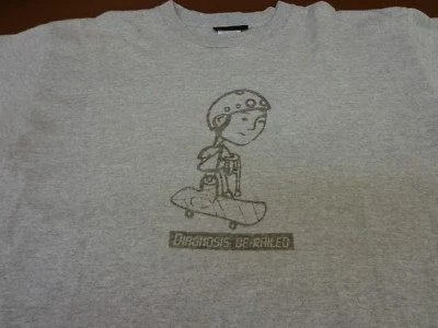 Camiseta Joe Boxer Talla Juvenil XL 18-20 Diagnóstico Des-Railed Skater I6 Foto 1 de 4