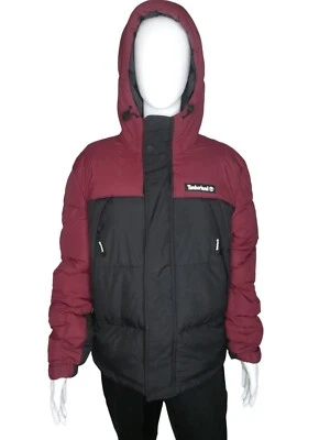 Timberland Archive Puffer Fall Jacket Burgundy Men's Medium - Image 1 of 4