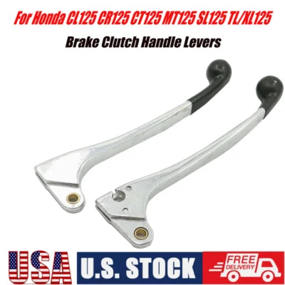 Pair For HONDA Clutch Brake Handle Levers CT CL XR SL XL 70 80 75 100 90 125 US - Image 1 of 4