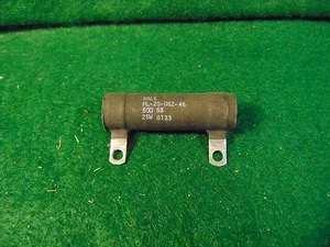 (1) RESISTENCIA DE ALAMBRE DE CERÁMICA FIJA DE 25 VATIOS DALE 50 OHM NOS - Imagen 1 de 1