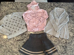 Girls Size 6-7 Boutique Lot Crew Cuts Baby Gap Sparkle Cardigan M. L. Kids Poof - Picture 1 of 10