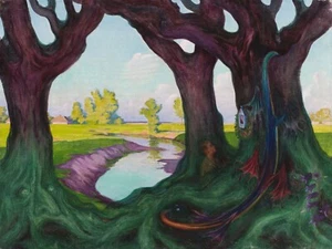 Franciszek Lubienski : "The Altar" (1924) - Giclee Fine Art Print - Picture 1 of 7