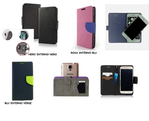 UNIVERSALE Custodia PER HUAWEI P6 P6-U06 Cover LIBRO STAND CASE - Imagen 1 de 9