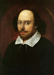 William Shakespeare Bard Playwright Portrait Painting Poster Art Print PICK SIZE - Picture 1 of 2
