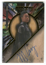 2022 Topps Star Wars Masterwork MOSES INGRAM as REVA #MWA-MI Wood Autograph 6/10