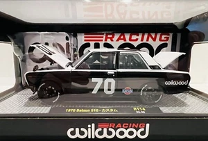 M2 MASCHINEN Wilwood Racing 1970 DATSUN 510 Maßstab 1:24 Druckguss - Bild 1 von 6