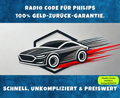 Philips Radio Code / Pin Code BMW Business RDS PH7850 RN577 PH777 Car400 Car2004 - Bild 1 von 3