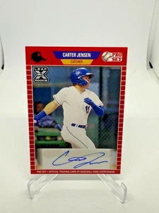 2021 Leaf Pro Set PS-CJ1 Carter Jensen Rookie XRC Auto 🔥📈 Kansas CIty Royals - Picture 1 of 2