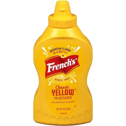 1 French's Classic Yellow Mustard 14 Oz 100 Natural Gluten