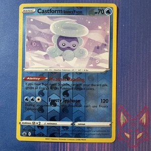Chilling Reign - NM - Castform Snowy Form 034/198 Reverse Holo (US Seller) - Picture 1 of 2