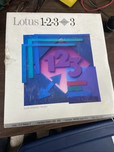 Nuevo Lotus 1-2-3 versión 3 - 1989 3 1/2 y 5 1/4" sellado de fábrica - Imagen 1 de 5