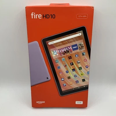 NEW Amazon Fire HD 10 10.1" 13th Gen 32GB Wi-Fi Tablet Lilac Purple #2 - Image 1 of 4