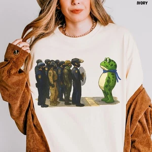 Portland Freedom Frog Anti Ice T-Shirt, Resistance Tee Protest Shirt Anti Trump - Bild 1 von 7