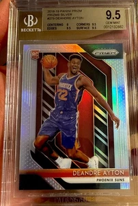 2018 Panini Prizm Silver Rookie DeAndre Ayton Gem Mint 9.5 BGS Lakers SP Beckett - Picture 1 of 3